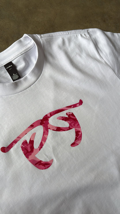 PINK CAMO LOGO TEE
